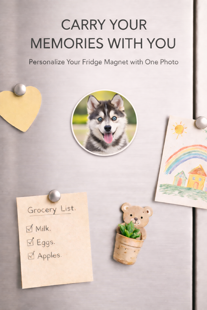 Custom Photo Fridge Magnet
