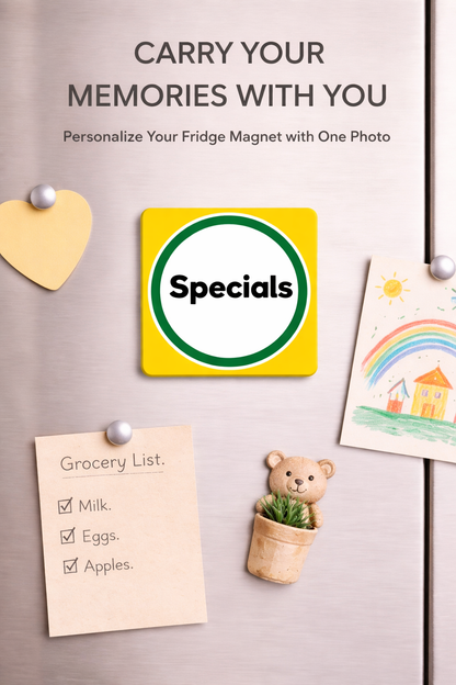 Custom Photo Fridge Magnet