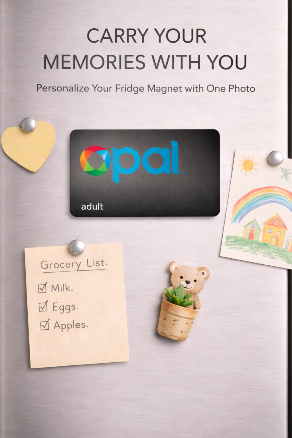 Custom photo fridge magnet personalised gift